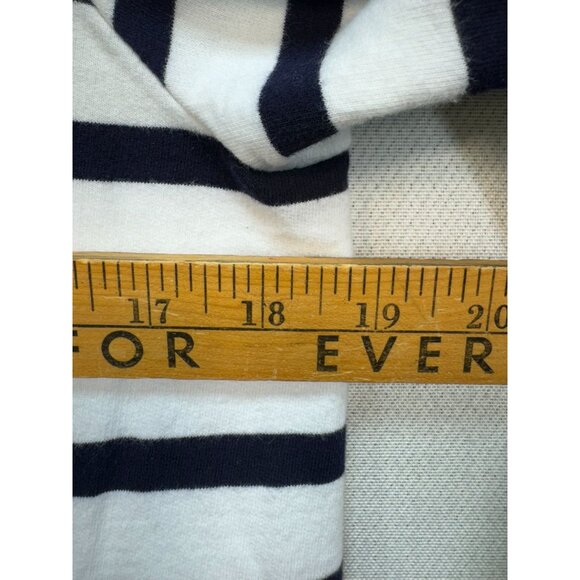 Lauren Ralph Lauren Womens Zip-Up Hoodie Jacket Sze M Navy White Striped Zip Up - Picture 7 of 10